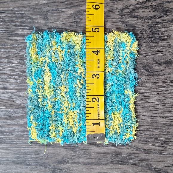 Mini Scrub Cloth, Hand Knit - Picture 4 of 6